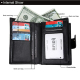Portefeuille Homme Porte-Carte Protection Magnétique RFID Véritable Cuir Anti-Magnet Paquet Passeport Noir - www.yonis-shop.com