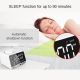 Réveil Enceinte Bluetooth Radio Haut-Parleur Double USB Carte Micro SD FM AUX Noir - www.yonis-shop.com