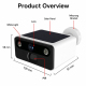 Caméra De Surveillance Solaire Extérieure WiFi 3MP 2K Batterie 9000mAh Vision Nocturne PIR IP66 Audio Bidirectionnel - www.yo...