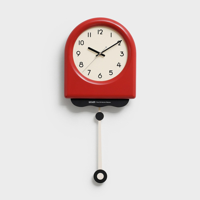 Horloge Murale À Pendule Silencieuse Pour Salon Design Crème Mouvement Continu Taille Moyenne 57 X 25 Cm - www.yonis-shop.com