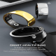 Bague Connectée Taille 18 Argent Suivi Santé Étanche IP68 Autonomie 10 Jours Chargement Magnétique Bluetooth 5.2 - www.yonis-...