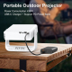 Mini Vidéoprojecteur Portable Pour Home Cinéma Android 14 Décodage Vidéo 4K WiFi 6 USB-C Correction Keystone Automatique - ww...