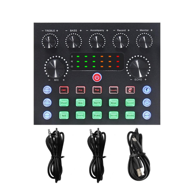 Carte Son Pour Streaming Et Podcast Avec Réduction De Bruit DSP 12 Effets 8 Heures D’Autonomie Et Bluetooth 5.1 - www.yonis-s...