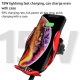 Chargeur Sans Fil Voiture à Induction Infrarouge Support Téléphone Auto Ajustable Pour Prise d'Air - www.yonis-shop.com