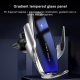 Chargeur Sans Fil Voiture Support Téléphone Induction Infrarouge Rotation 360 Degrés Compatibilité 4 à 6.5 Pouces Argenté - w...
