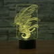 Lampe 3D Style Hippocampe 7 Couleurs Luminaire LED Tactile 0.5W Décoration Chambre Salon Hall Couloir - www.yonis-shop.com
