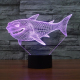 Lampe Décorative 3D Style Requin Shark Luminaire LED 7 Couleurs Interrupteur Tactile 0.5W Chambre Salon Couloir - www.yonis-s...