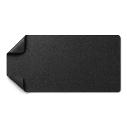 Tapis De Bureau En Lin 1000 x 500 x 4 mm Avec Base En Caoutchouc Antidérapante Pour Clavier Et Souris Bord Cousu