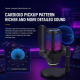 Microphone Condensateur USB À Réduction De Bruit Cardioïde 192 KHz 24 Bits Avec Éclairage RGB - www.yonis-shop.com