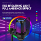 Microphone Condensateur USB À Réduction De Bruit Cardioïde 192 KHz 24 Bits Avec Éclairage RGB - www.yonis-shop.com