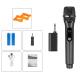 GE1 Handheld 2.4G Rechargeable Wireless Microphone, Style:Single Microphone(Black Grey) - www.yonis-shop.com