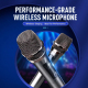 GE1 Handheld 2.4G Rechargeable Wireless Microphone, Style:Single Microphone(Black Grey) - www.yonis-shop.com