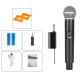 Microphone Sans Fil UHF À Main 2 En 1 Pour Prise De Parole Portée 50 M Sourdine Noise Lock Batteries Lithium - www.yonis-shop...