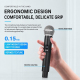 Microphone Sans Fil UHF À Main 2 En 1 Pour Prise De Parole Portée 50 M Sourdine Noise Lock Batteries Lithium - www.yonis-shop...
