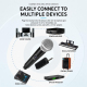 Microphone Sans Fil UHF À Main 2 En 1 Pour Prise De Parole Portée 50 M Sourdine Noise Lock Batteries Lithium - www.yonis-shop...