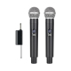 Microphones Sans Fil UHF À Main Avec Récepteur 2 Pièces Portée De 50 Mètres Et 3 Batteries Lithium - www.yonis-shop.com