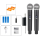Microphones Sans Fil UHF À Main Avec Récepteur 2 Pièces Portée De 50 Mètres Et 3 Batteries Lithium - www.yonis-shop.com