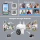 Camera IP Avec Vision Nocturne Infrarouge Suivi Humanoïde AI 1080P Audio Bidirectionnel Stockage Jusqu'à 128GB - www.yonis-sh...