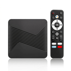 TV Box Android 14 Pour Streaming 4K WiFi 6 Bluetooth 5.4 Avec Télécommande Vocale