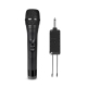 Microphone Sans Fil VHF À Main 2 En 1 Avec Réduction Du Bruit Portée 50 M Et Récepteur Rechargeable - www.yonis-shop.com