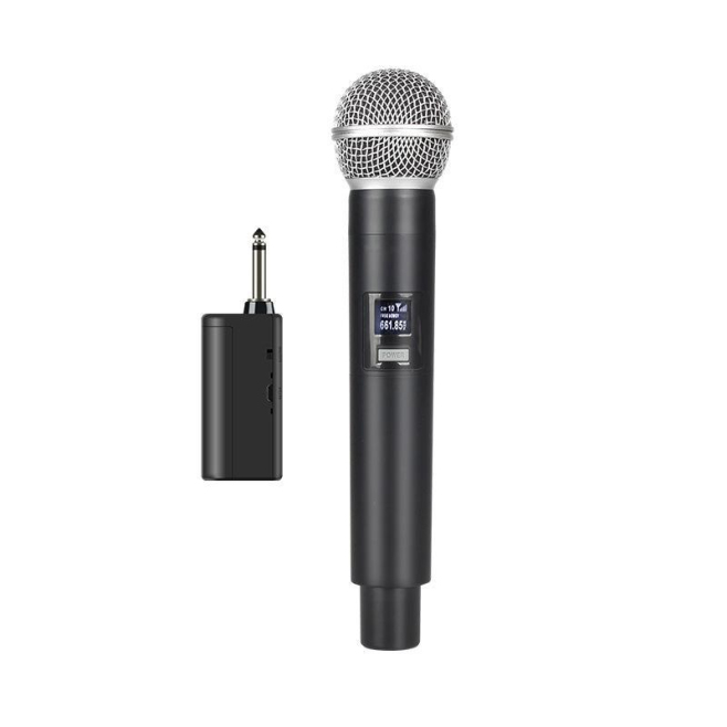 Kit Microphone Sans Fil À Main 2.4 GHz Avec Fonction Muet Portée De 50 M Et Batterie Lithium 1200 mAh - www.yonis-shop.com