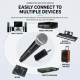 Kit Microphone Sans Fil À Main 2.4 GHz Avec Fonction Muet Portée De 50 M Et Batterie Lithium 1200 mAh - www.yonis-shop.com
