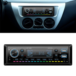 Autoradio 1 DIN Bluetooth MP3 Radio FM Puissance 4 X 45 W Double USB AUX Lecteur TF Microphone Sans Fil