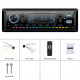 Autoradio 1 DIN Bluetooth MP3 Radio FM Puissance 4 X 45 W Double USB AUX Lecteur TF Microphone Sans Fil - www.yonis-shop.com