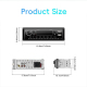 Autoradio 1 DIN Bluetooth MP3 FM Avec Carte Mémoire 64 Go Double USB AUX Microphone Sans Fil 4 x 45 W - www.yonis-shop.com