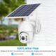 Caméra WiFi Solaire Full HD 1080P Avec Alarme PIR Vision Nocturne Audio Bidirectionnel - www.yonis-shop.com