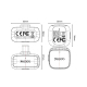 # Microphone Cravate Sans Fil Double Émetteur Réduction De Bruit 48 KHz 16 Bit 5 H D’Autonomie Pour Streaming Et Vidéo - www....
