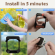 2K HD Smart Dual Bracket Window Camera WiFi Punch-Free Home Security Camera - www.yonis-shop.com