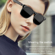 Ecouteurs Bluetooth Intégrés Dans Des Lunettes De Soleil Polarisées Étanches Avec Commande Tactile Et Caméra à Distance - www...
