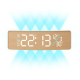 Horloge Murale Numérique LED Courbée Avec Éclairage RGB Double Alarme Et Minuteur Compte À Rebours - www.yonis-shop.com