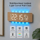 Horloge Murale Numérique LED Courbée Avec Éclairage RGB Double Alarme Et Minuteur Compte À Rebours - www.yonis-shop.com