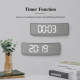 Horloge Murale Numérique LED Courbée Avec Éclairage RGB Double Alarme Et Minuteur Compte À Rebours - www.yonis-shop.com