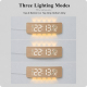 Horloge Murale Numérique LED Courbée Avec Éclairage RGB Double Alarme Et Minuteur Compte À Rebours - www.yonis-shop.com