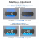 Horloge Murale Numérique LED Courbée Avec Éclairage RGB Double Alarme Et Minuteur Compte À Rebours - www.yonis-shop.com