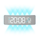 Horloge Murale Numérique LED Courbée Avec Éclairage RGB Double Alarme Et Minuteur Compte À Rebours - www.yonis-shop.com