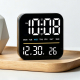 Réveil LED De Bureau Avec Veilleuse Latérale Écran Dimmable Et Sortie USB 5V Affichage Date Jour Et Secondes - www.yonis-shop...