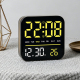 Réveil LED De Bureau Avec Veilleuse Latérale Écran Dimmable Et Sortie USB 5V Affichage Date Jour Et Secondes - www.yonis-shop...