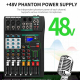 XTUGA CT80 8-Channel Professional Audio Mixer DJ Console(Black) - www.yonis-shop.com