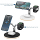 Chargeur Sans Fil Magnétique 3 En 1 Avec Lumière LED Pour Téléphones Apple Watch Et AirPods Puissance 25W - www.yonis-shop.com