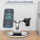 Chargeur Sans Fil Magnétique 3 En 1 Avec Lumière LED Pour Téléphones Apple Watch Et AirPods Puissance 25W - www.yonis-shop.com