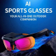 Lunettes De Sport Intelligentes Avec Caméra 13 MP Appels Bluetooth Enregistrement IA Et Traduction Multilingue - www.yonis-sh...