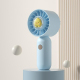 Mini Ventilateur Portable De Poche Silencieux 3 Vitesses USB Rechargeable 500mAh Bleu Canard