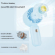 Mini Ventilateur Portable De Poche Silencieux 3 Vitesses USB Rechargeable 500mAh Bleu Canard - www.yonis-shop.com