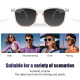 Lunettes Connectées Bluetooth Pour Appels Avec Verres Polarisés UV400 Commande Tactile Et Recharge Magnétique - www.yonis-sho...
