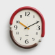 Horloge Murale Ovale Silencieuse À Quartz Design 3D Avec Cadre Double Couche Et Aiguilles En Noyer - www.yonis-shop.com