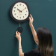 Horloge Murale Ovale En Bois De Noyer À Pendule Oscillante Grande Taille Silencieuse Et Décorative - www.yonis-shop.com